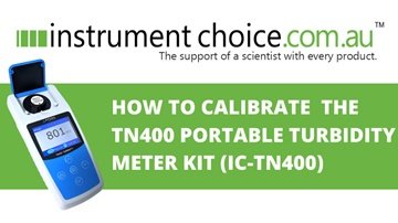 How to Calibrate  the TN400 Portable Turbidity Meter (IC-TN400)