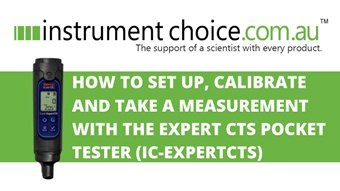 How to Use the Expert CTS Pocket Water Quality Tester (IC-EXPERTCTS)