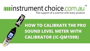 How to Calibrate the Pro Sound Level Meter (IC-QM1598)