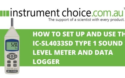 How to Set Up and Use the IC-SL4033SD Type 1 Sound Level Meter and Data Logger