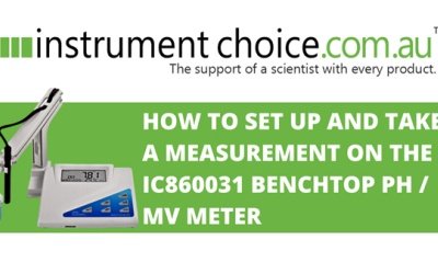How to Set Up and Take a pH Measurement on the IC860031 Benchtop Digital pH / MV Meter