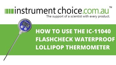 How to Use the DeltaTrak Waterproof Lollipop Thermometer (IC-11040)