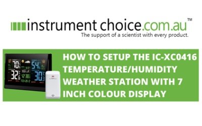 How to Setup the IC-XC0416 Temperature/ Humidity Weather Station with 7 Inch Colour Display