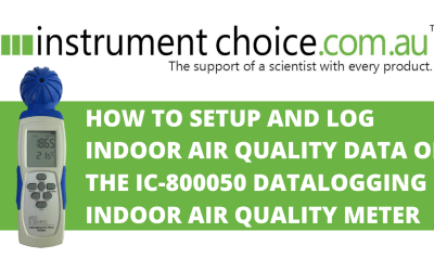 How to Setup and Log Indoor Air Quality Data on the IC-800050 Datalogging Indoor Air Quality CO2 Meter