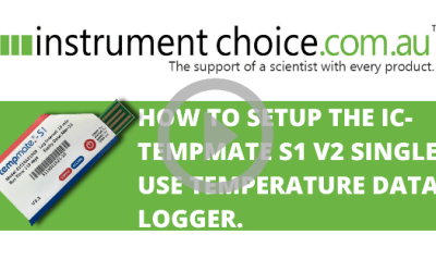 How to Setup the IC-Tempmate S1 V2 Single-use Temperature Data Logger