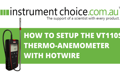 How to Setup the VT110S Thermo-Anemometer With Hotwire