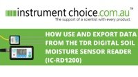 How Use And Export Data From The TDR Digital Soil Moisture Measurement Sensor (IC-RD1200)