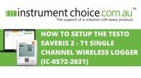 How to Setup the Testo Saveris 2 - T1 Single Channel Wireless Data Logger