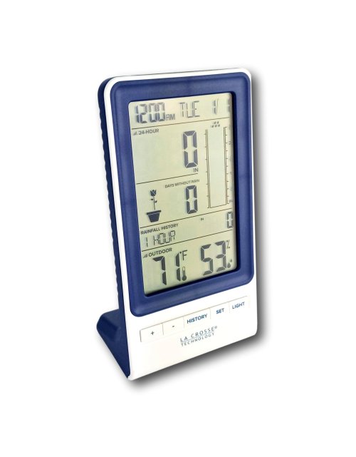 La Crosse Technology 724-1415BL Wireless Rain Station with Temperature and Humidity