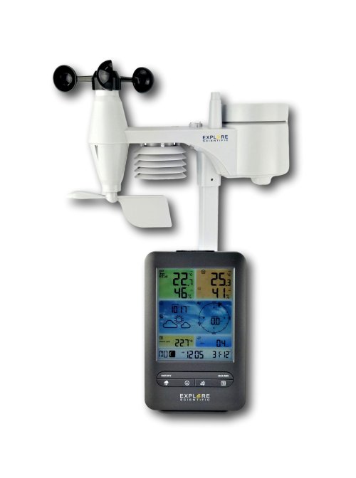 Explore Scientific 5-in-1 WiFi Professional Weather Station with Weath