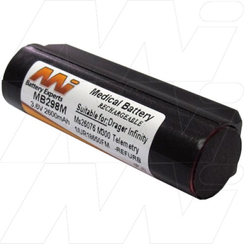 Medical Battery suitable for Drager Infinity MS26076 M300 Telemetry - MB298M