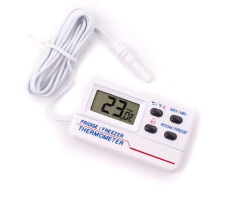 1 Pack Magnetic Thermometer + Stand Fridge Freezer Room