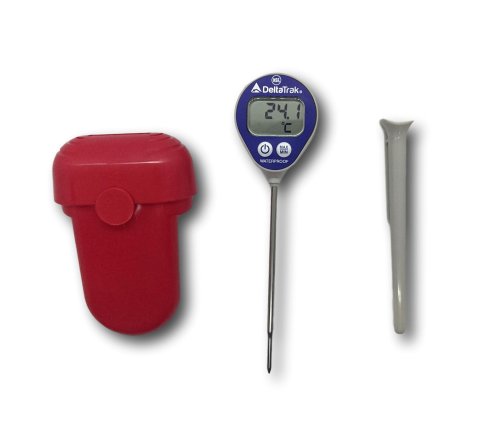 DeltaTrak 12214 Waterproof Dishwasher Thermometer Kit w/Auto-Cal