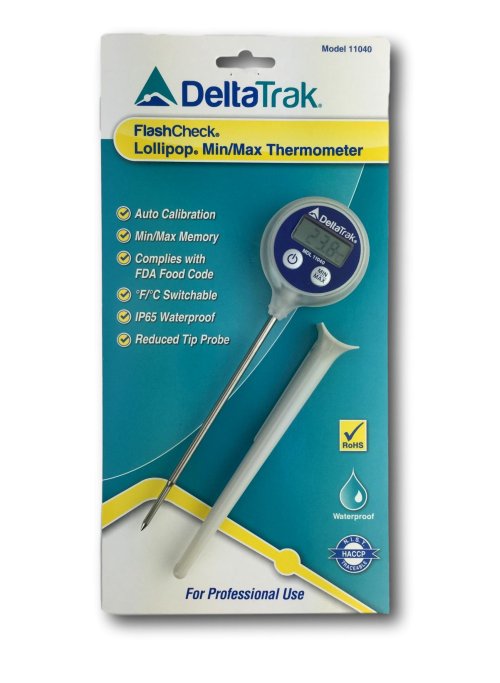 DeltaTrak 11040 FlashCheck Digital Food Thermometer