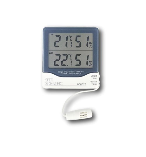 Sper Scientific 800015C Large Display Indoor/Outdoor Thermometer