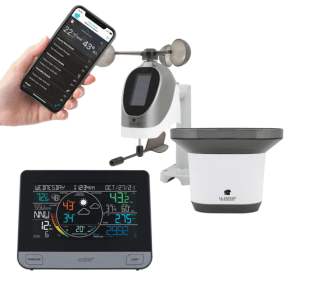 Ambient Weather WS-2902 Home Weather Station with WiFi Remote Monitoring  and Alerts & Thermo Hygrometer