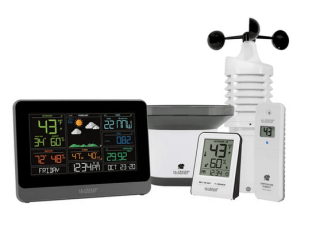 La Crosse Technology 308-1711BL Wireless Weather Station w/ Heat Index &  Dew PT