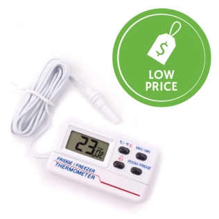 Food Monitoring Commercial Fridge Thermometer With Hook And Panel Base