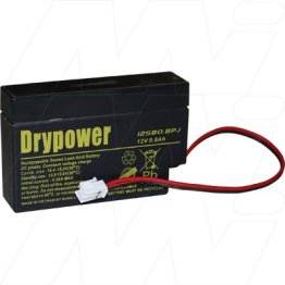 Drypower 12V 0.8Ah Sealed Lead Acid Battery - 12SB0.8PJ
